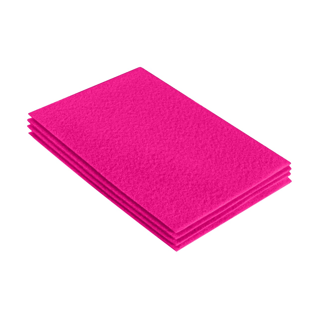 FabricLA Acrylic Felt Sheets for Crafts - Precut 9" X 12" Inches (20 cm X 30 cm) Felt Squares - Use Felt Fabric Craft Sheets for DIY, Costume, and Decoration | Neon Pink- 4 Pieces